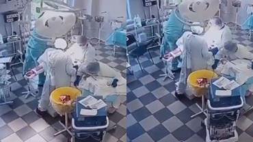 VÍDEO: Médicos seguram paciente durante cirurgia em meio a terremoto de magnitude 8,8 na Rússia