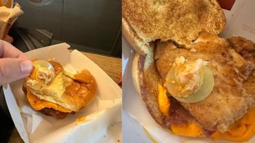 Cliente encontra objeto parecido com "camisinha" em lanche de fast-food e quase se engasga