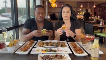 Casal de influencers é atingido por carro enquanto gravava vídeo dentro de restaurante
