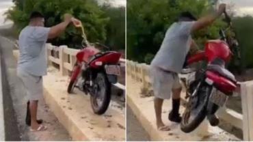 Após se envolver em briga e jogar moto em rio, homem é morto a tiros no Ceará