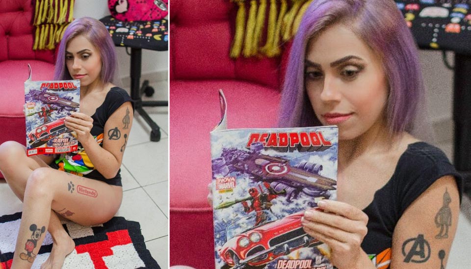 S De Calcinha Exatriz Porn Exibe Boa Forma No Melhor Estilo Geek