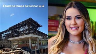 Deolane Bezerra mostra como está a construção de sua da mansão