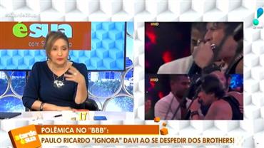 "Não merece o público que tem", diz Sonia Abrão após Paulo Ricardo ignorar Davi no BBB