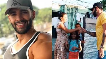 Gusttavo Lima presenteia família que seria despejada em Campo Grande