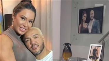 Tem volta? Gracyanne Barbosa expõe fotos românticas com Belo na decoração da casa