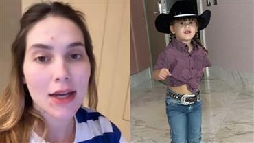 Filha de Virginia diz ser "tio leandro", ao usar look coutry