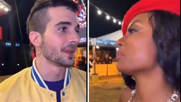 Encontro de ex-BBB! Lumena e Fiuk protagonizam beijão