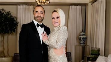 Ana Maria Braga e namorado levam título de 'casal mais bem-vestido' em leilão beneficente