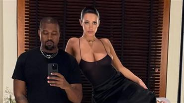 Esposa de Kanye West volta a posar seminua após polêmica no Grammy