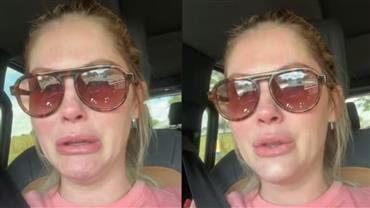 Bárbara Evans chora desesperada e pede orações após filho ser picado por animal perigoso