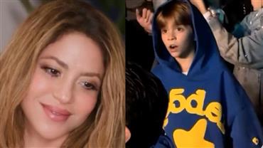Filho de Shakira se empolga ao som de hit contra Piqué em show no México