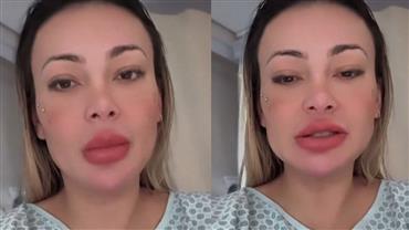 Andressa Urach recebe alta após três dias internada com pneumonia