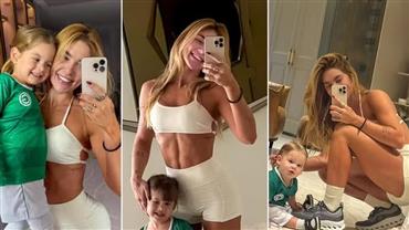 "Jogadores caros!": Virginia Fonseca posa com os filhos vestidos com roupas de futebol e web reage