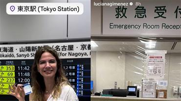 Luciana faz visita de emergência em hospital durante viagem ao Japão