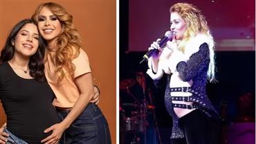 Joelma celebra aniversário da filha grávida e revive lembranças da gravidez em show