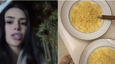 Perrengue chique? Bruna Biancardi registra busca por macarrão instantâneo na madrugada