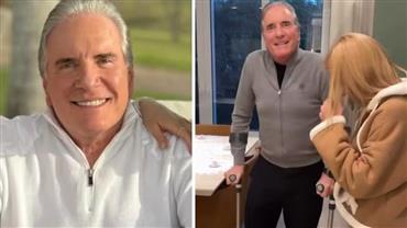 Roberto Justus revela o motivo de aparecer de muletas