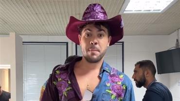 Alvaro passa perrengue com figurinho na Dança dos Famosos