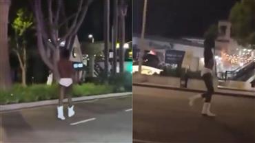 Cantor é internado após ser visto só de cueca e botas no meio da rua; veja vídeo