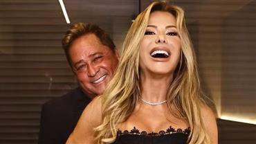 Lendo a mente? Poliana Rocha mostra reação de Leonardo após brincadeira: "Ele fica todo grilado quando falo isso"