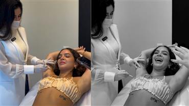 Mel Maia revela procedimento inusitado nas axilas: "Eu suo muito"