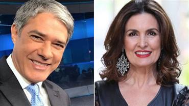 "Parabéns por sua história, diz Fátima Bernardes após anúncio de saída do William Bonner do Jornal Nacional