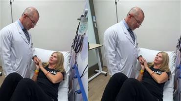 Val Marchiori faz desabafo após cirurgia: para retirada de tumor "É uma dor e angústia"