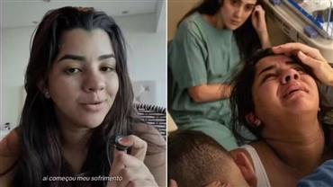 GUERREIRA! Ary Mirelle, esposa de João Gomes, relata dificuldades no parto do segundo filho: "Era muita dor"