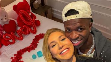 Vini Jr. e Virgínia Fonseca assumem namoro com cenário romântico e gestos apaixonados