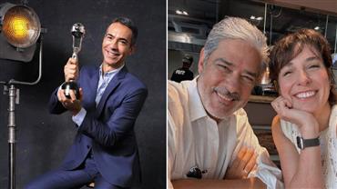 Cesar Tralli reforça amizade com William Bonner e esposa em declaração: "Quero estar ainda mais perto de vocês"