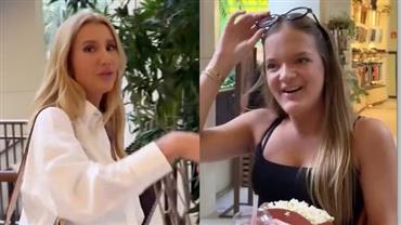 "Matando aula": Ana Paula Siebert 'flagra' Rafa Justus em shopping