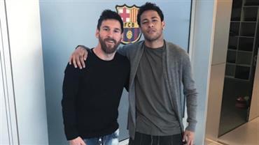 Neymar posa com Messi e provoca: "Falaram que a gente não ia se dar bem"