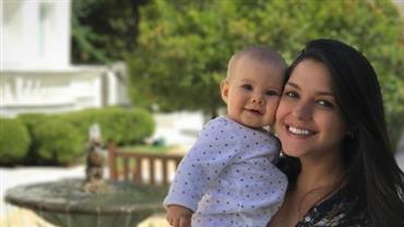 Grávida, Thais Fersoza celebra o crescimento da filha Melinda: "Nove meses chegando"