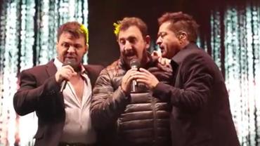 Ratinho solta a voz durante show de Leonardo e Eduardo Costa