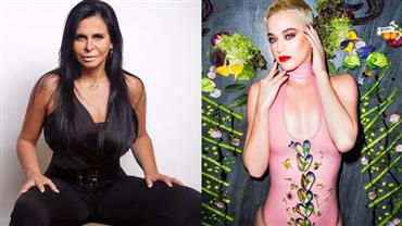 Katy Perry elogia Gretchen em vídeo: "Maravilhosa, icônica, ela é a internet"