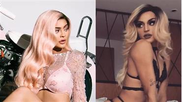Internautas comparam Kylie Jenner a Pabllo Vittar em fotos sensuais