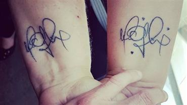 Marcos Harter mostra tatuagem de fãs em sua homenagem: "Minha assinatura"