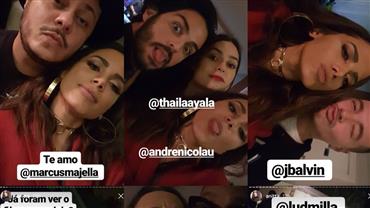 Anitta recebe celebridades em sua mansão e festa vai até o sol raiar: ''O povo não vai embora''