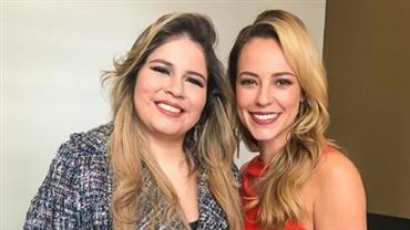 Paolla Oliveira 'tieta' Marília Mendonça e fãs ficam eufóricos com o encontro: "Loiras maravilhosas"