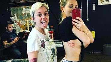 Sheila Mello mostra nova tatuagem em região secreta: "Amei"