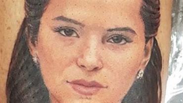 "Ele não é fã", diz tatuador que desenhou rosto de Bruna Marquezine em rapaz