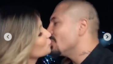 Após seis meses separados, Aline Gotschalg posta vídeo beijando Fernando Medeiros