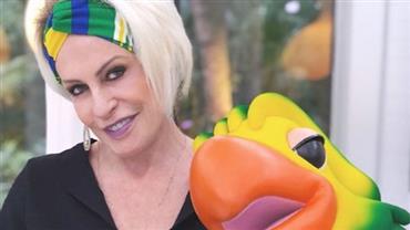 Ana Maria Braga sofre para assoprar vuvuzela e internautas não perdoam
