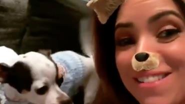 Patricia Abravanel posta vídeo com cachorrinha e diverte seguidores: "Ela fala"