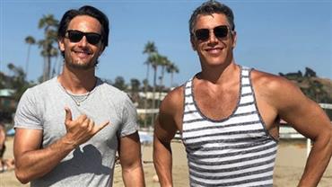 Marcio Garcia e Rodrigo Santoro se reencontram em praia de Los Angeles: ''Amigos de longa data''