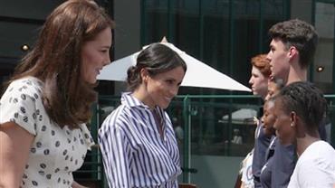 Kate Middleton e Meghan Markle vão juntas à final do torneio de Wimbledon