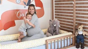 Grávida, Andressa Suita mostra novo cantinho do primeiro filho na casa