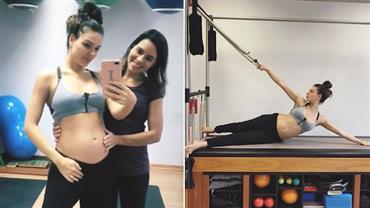 Isis Valverde faz novo post com a barriga à mostra após suspeita de retoque em foto