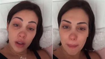 Bella Falconi chora e relata dificuldade em amamentar 2ª filha: "Já perdeu muito peso"