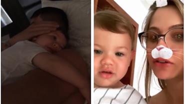 Andressa Suita posta momento afetivo de Gusttavo Lima com o filho Gabriel e explica: "É saudade que fala"